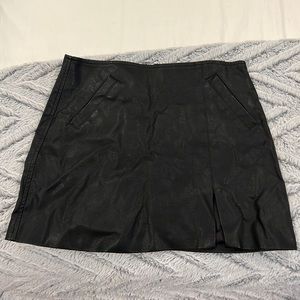 Leather Mini Skirt